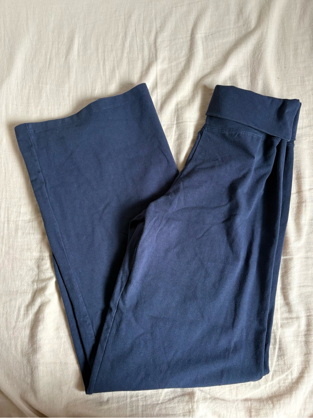 Brandy Melville Navy Blue Wide-Leg Priscilla Pants